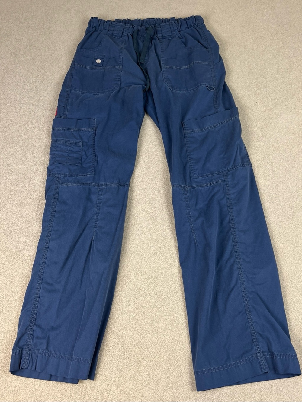 Dickies Women's Scrub Pants, Cargo. Navy Blue. Medical, Office. Sz Small Tall